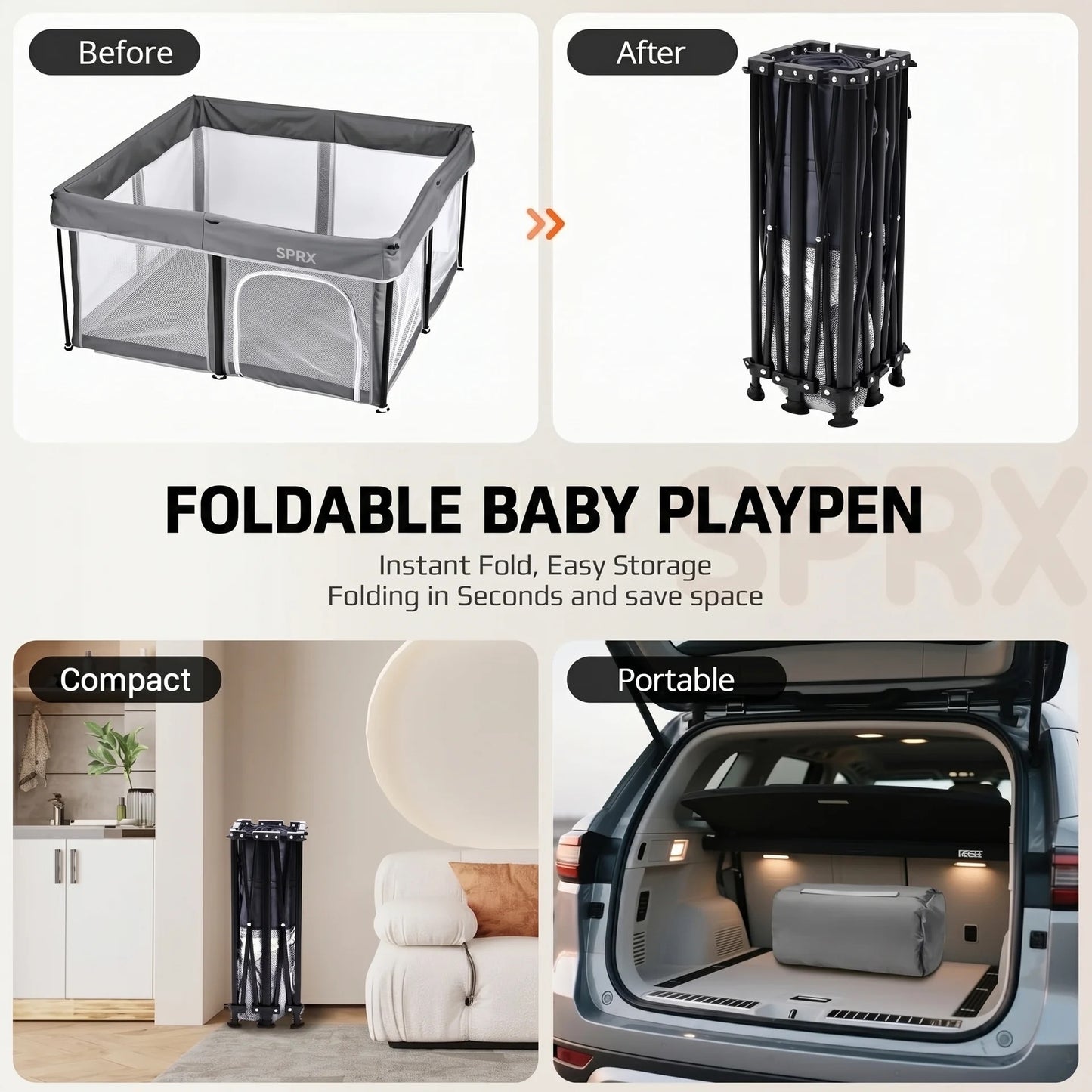 SPRX Foldable Playpen