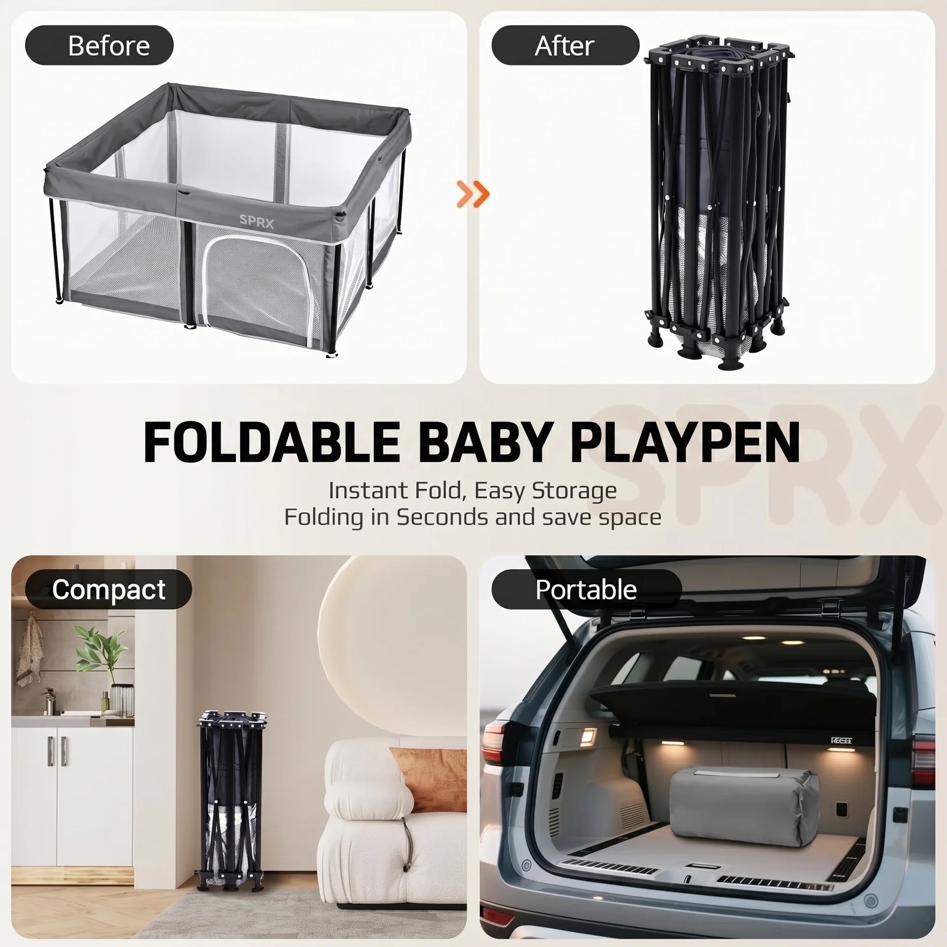 SPRX Foldable Playpen